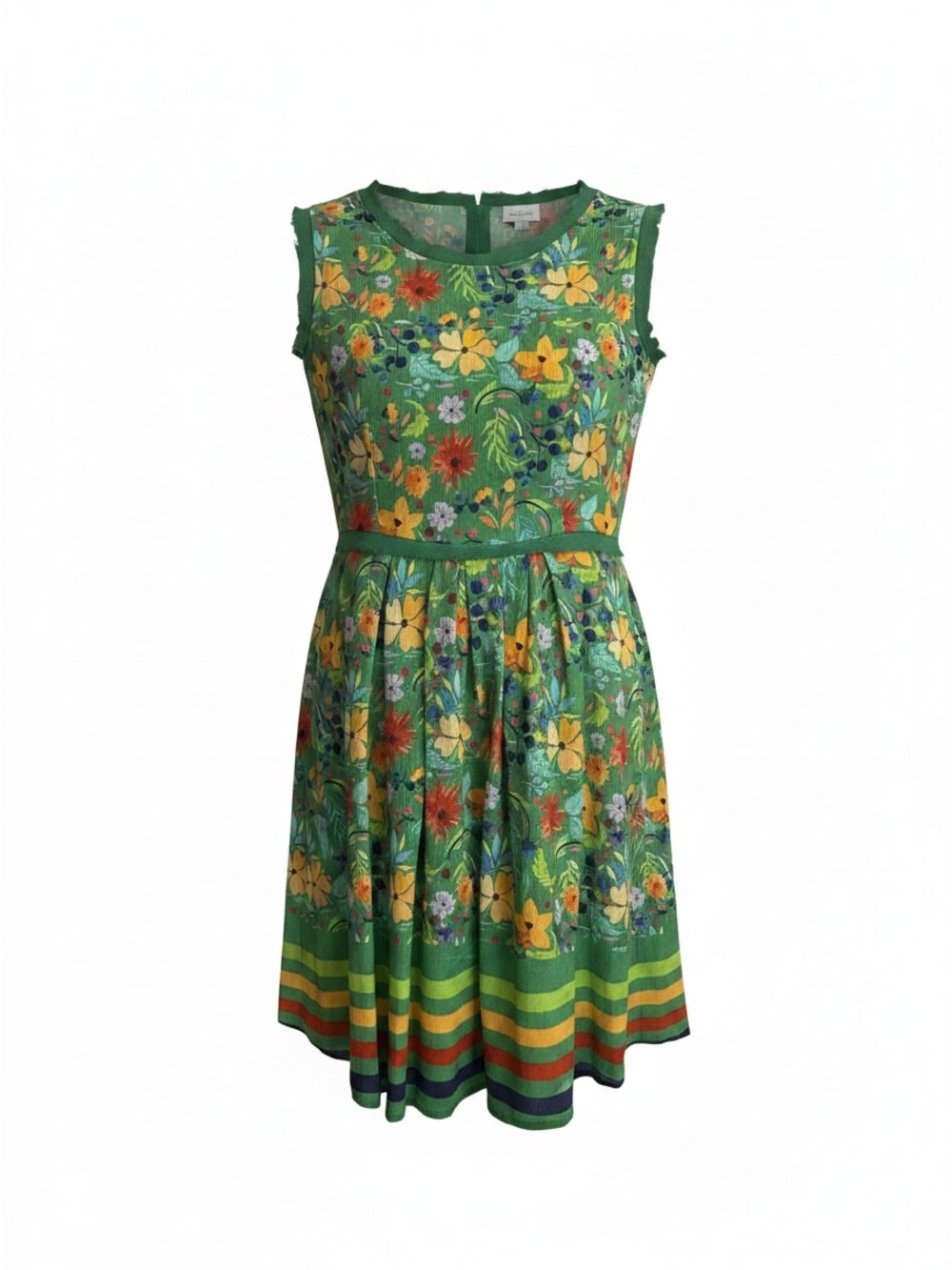 100% Silk Floral Mini Dress Size Small Boho Cottagecore 70s